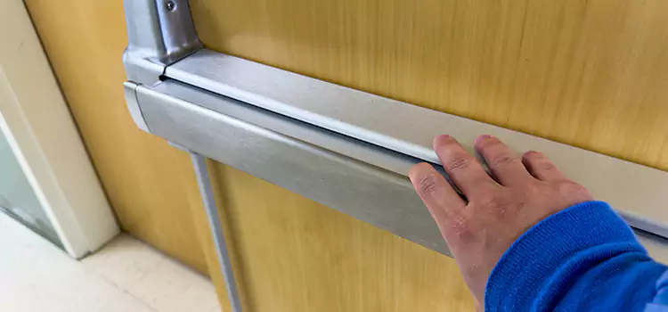 Installing a Push Bar on a Door Paramus